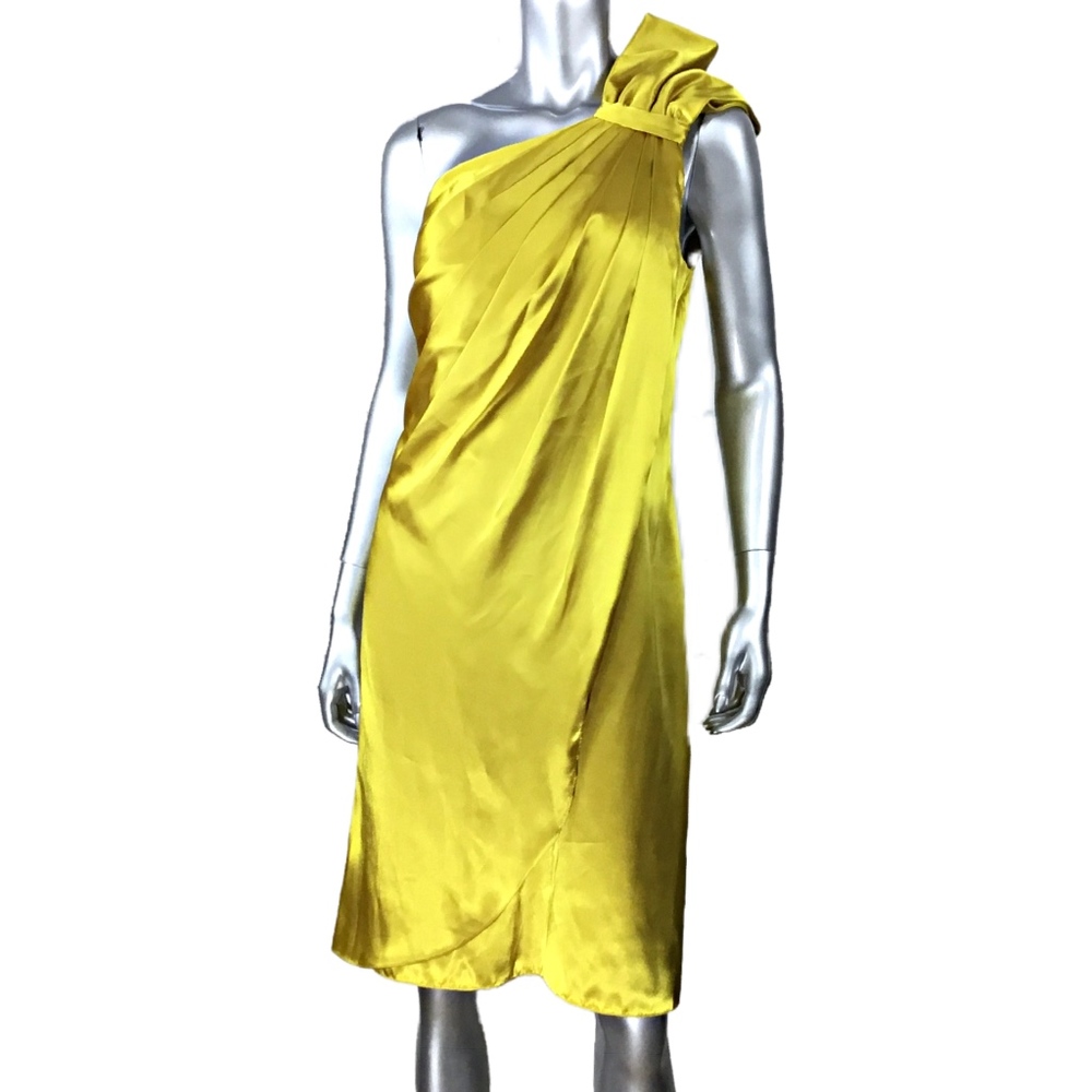 Bari Jay Satin One Shoulder Dress 16